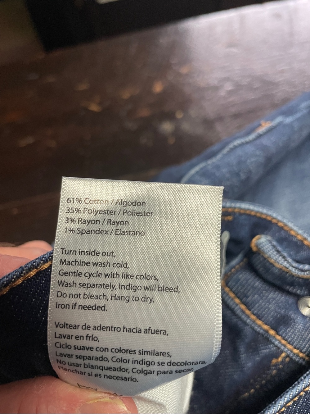 J21 Eleven by Risen High Rise Dark Wash Straight Leg Jeans Size 29. - Picture 9 of 12